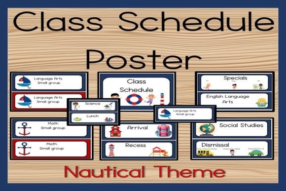 Class Schedule Nautical Theme