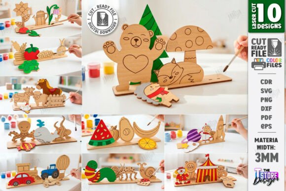 Coloring Montessori Toy for Kids Bundle