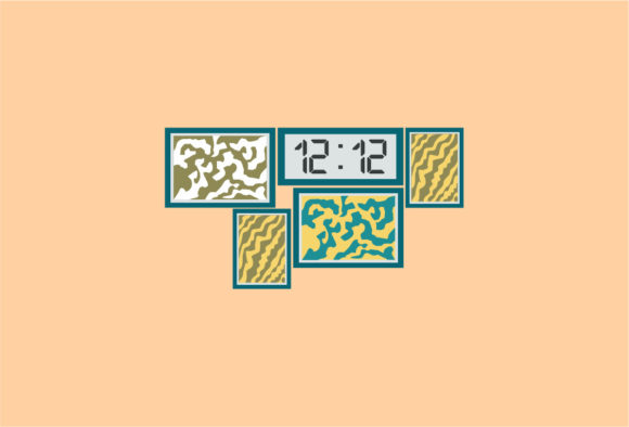 Wall Decoration Cartoon Flat Vector