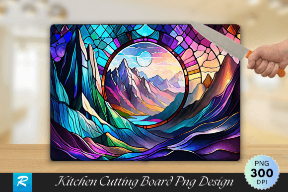 Cave Mountains Stained Glass Cutting