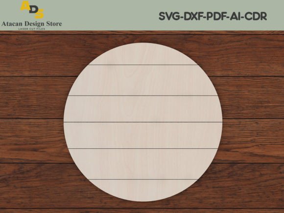 Round Shiplap Score SVG Glowforge Files