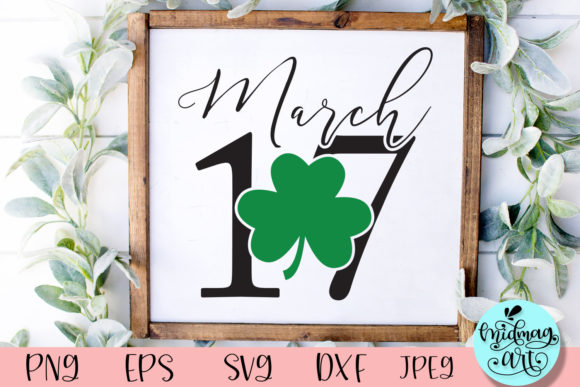 March 17 Wood Sign Svg, St. Patrick Sign