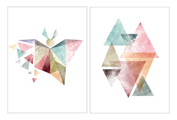 Abstract Wall Decoration Water Color