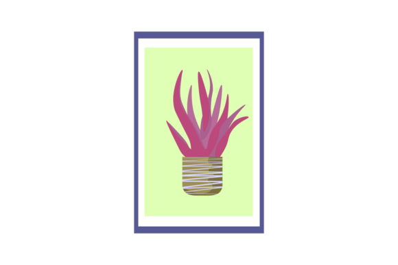 Floral Plant Wall Decoration Svg