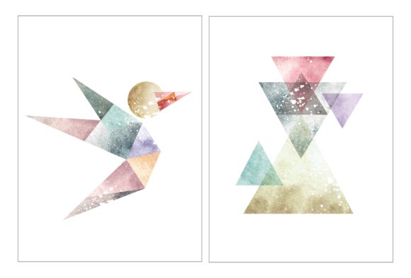 Abstract Wall Decoration Water Color