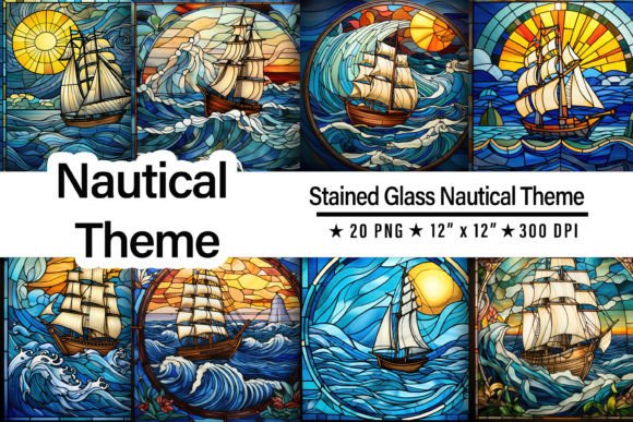 Stained Glass Nautical Theme
