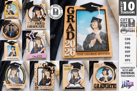 Graduation Mini Photo Frame Laser Bundle