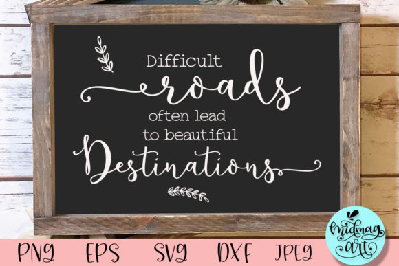 Beautiful Destination Wood Sign Svg