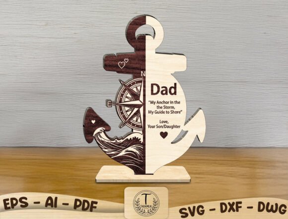 Personalized Dad Sign Laser Cut File Svg